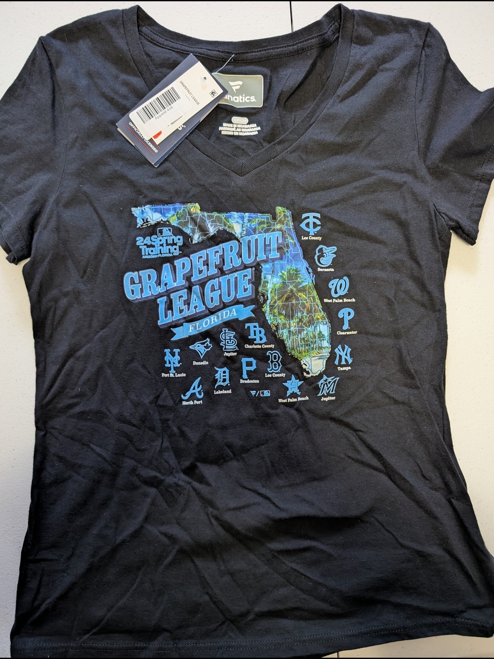 Fanatics Black Grapefruit League Florida Short Sleeve Tee